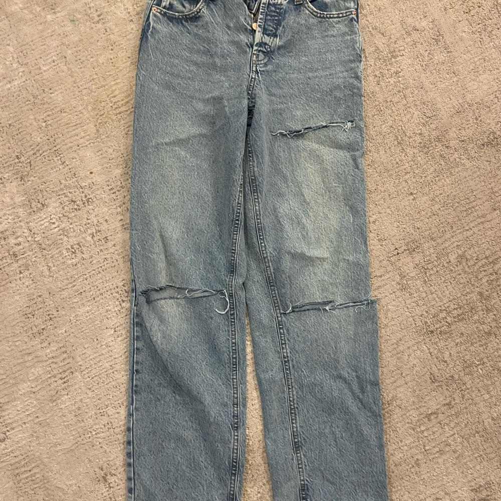 Men's Blue Distressed Jeans